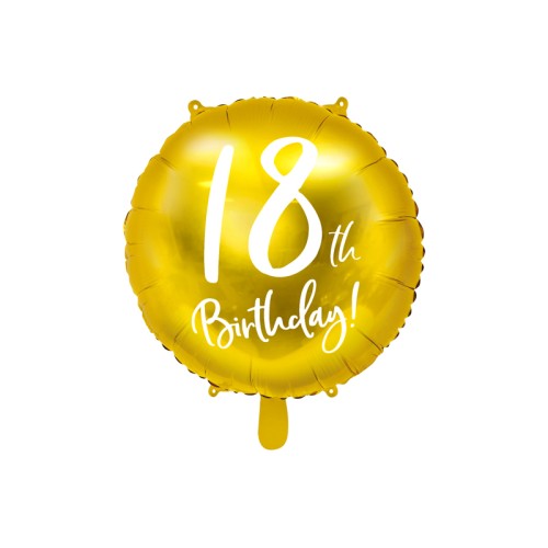 «18 Birthday» kuldne, ümmargune