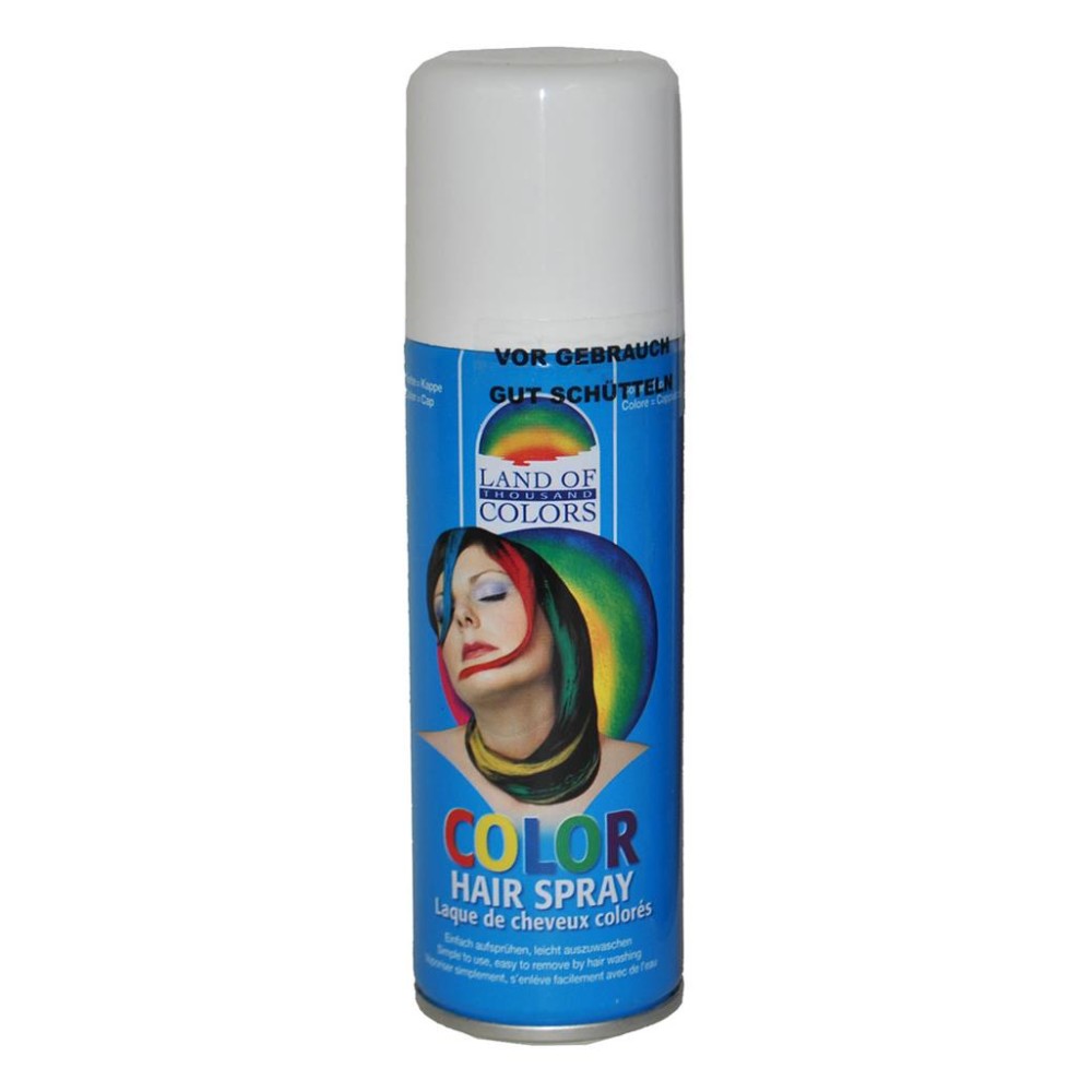 Hair color spray, white