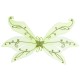 Elf wings, green, glitter, 125x72cm