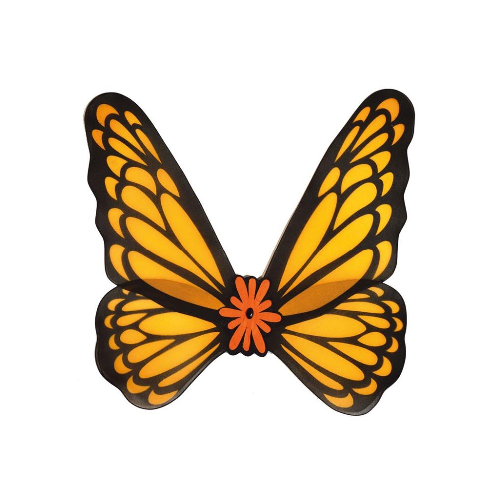 Butterfly wings, orange, 73x76cm