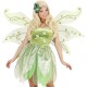 Elf wings, green, glitter, 125x72cm