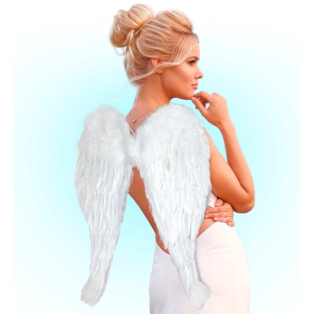 Wings, maxi, feather, white