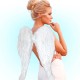 Крылья ангела из перьев, белые