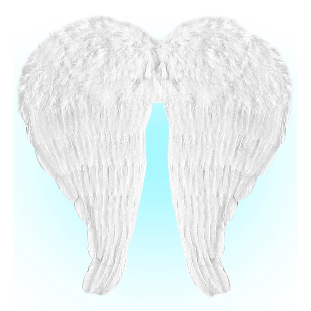 Крылья ангела из перьев, белые