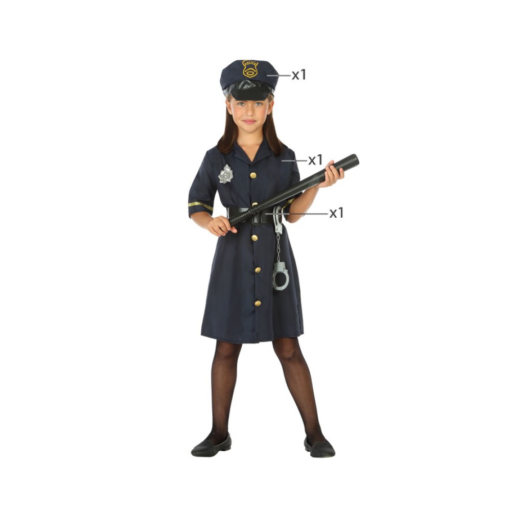 Police girl costume (130-145 cm)
