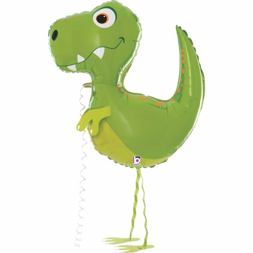 Fooliumist õhupall «Dinosaurus», roheline, kõndiv