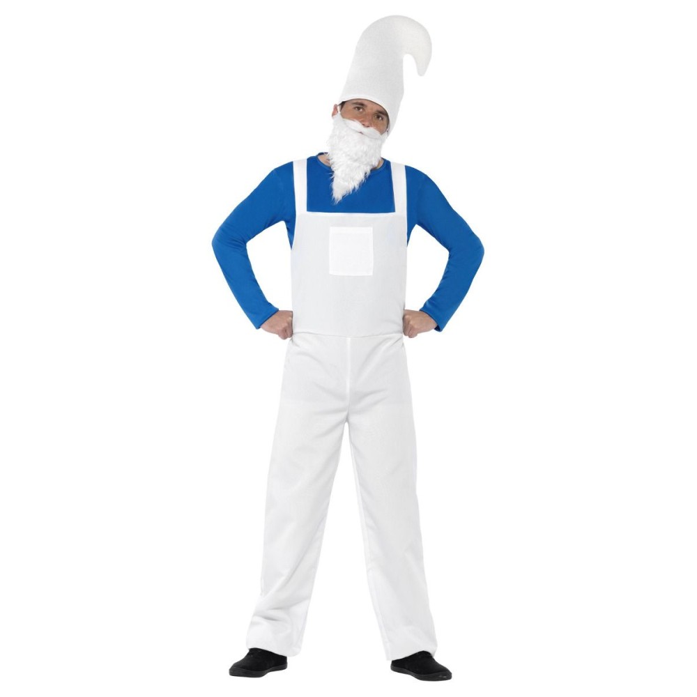 Aiapäkapiku kostüüm meestele, valge-sinine (M)