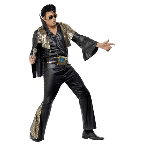 Elvise kostüüm, püksid, särk, keep ja vöö (L)