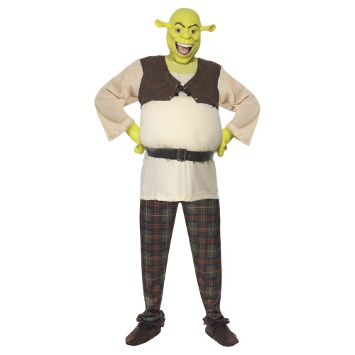Shreki kostüüm, top, püksid, käed ja mask (L)