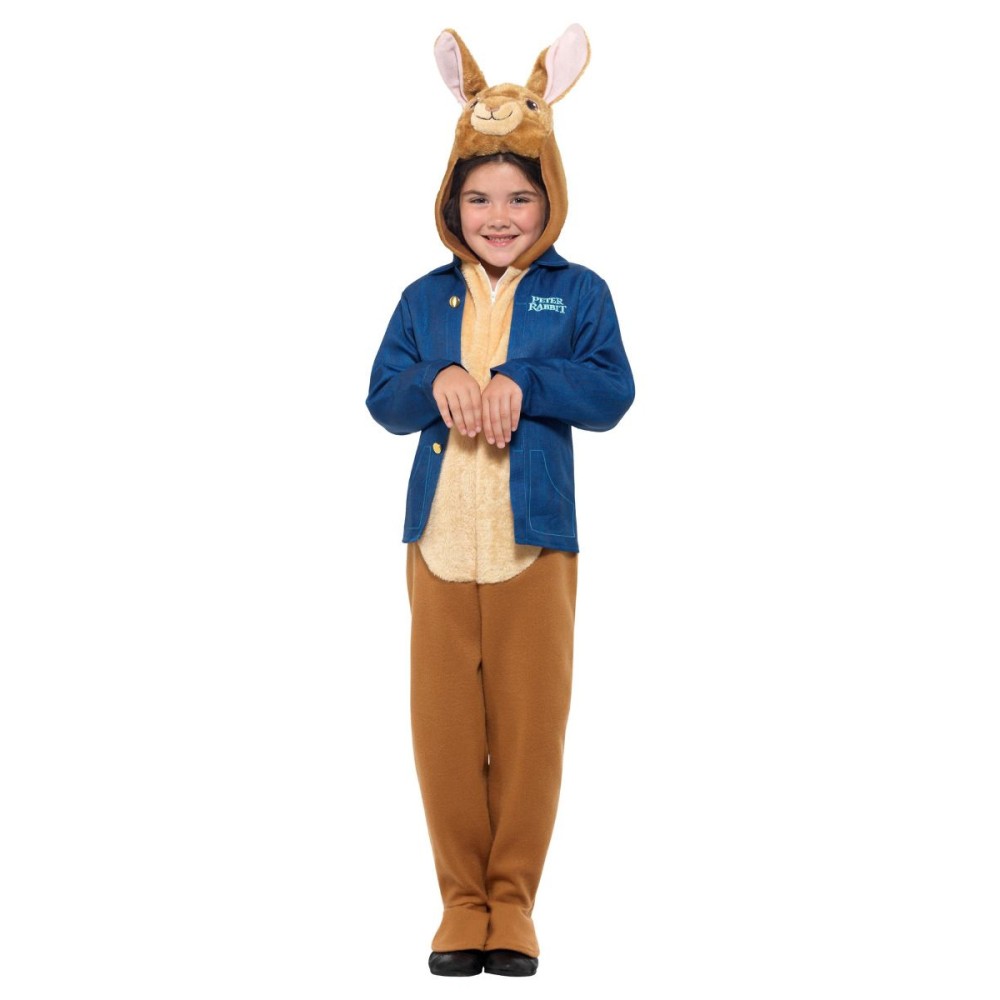 Rabbit costume, hooded jumpsuit, jacket, for children (L, 145-158 cm, 10-12 years)