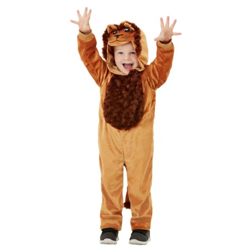 Lõvi kostüüm, kapuutsiga jumpsuit, lastele (T1)
