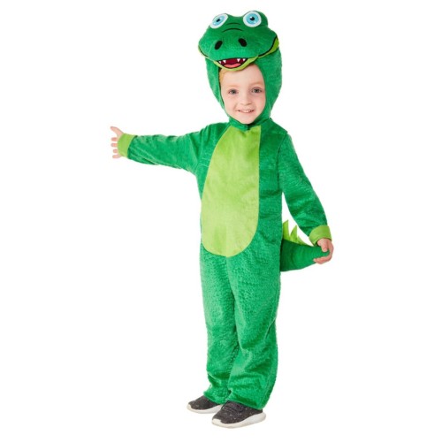 Krokodilli kostüüm, kapuutsiga jumpsuit, lastele (T1)