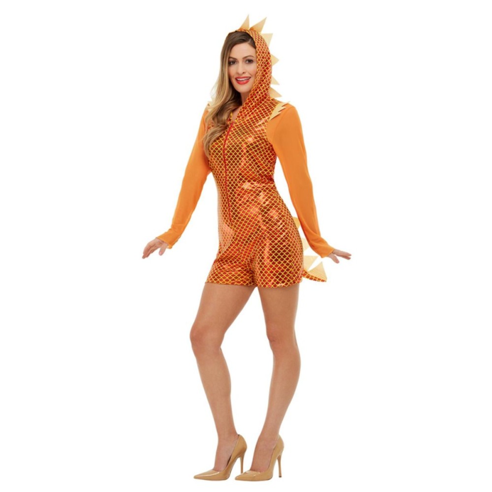 Dragon costume hooded jumpsuit (short), for women (XS, 32-34)
