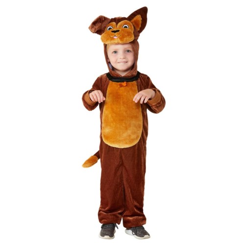Koera kostüüm, kapuutsiga jumpsuit, lastele (T1)