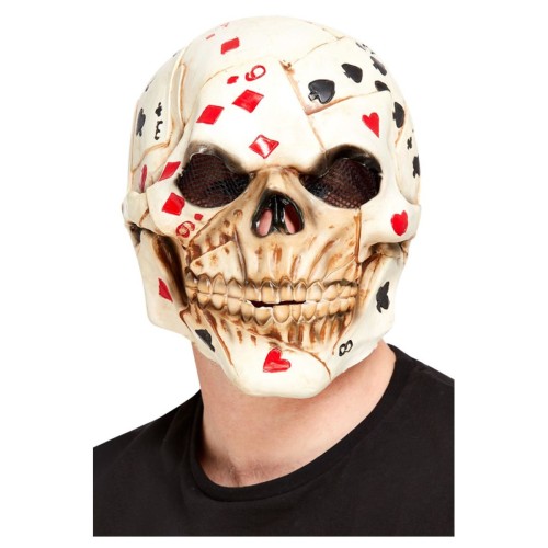 Mask, mängukaartidega-kolju, lateks