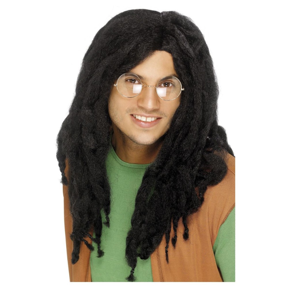 Wig with dreadlocks, black