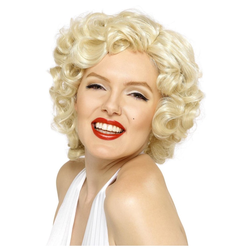 Marilyn Monroe curly wig, short, blonde