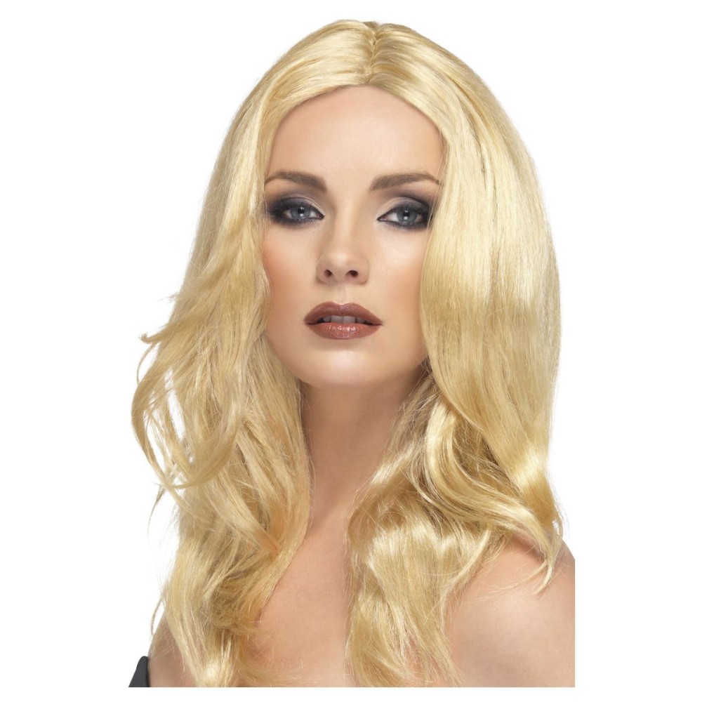 Blonde wig, wavy, long