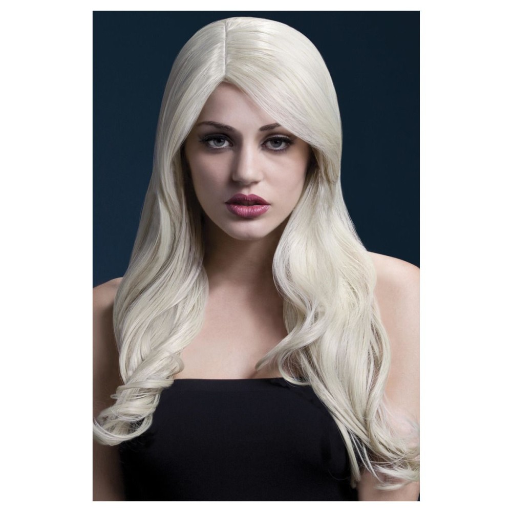 Blonde wig (Nicole), waves at the ends, 66cm