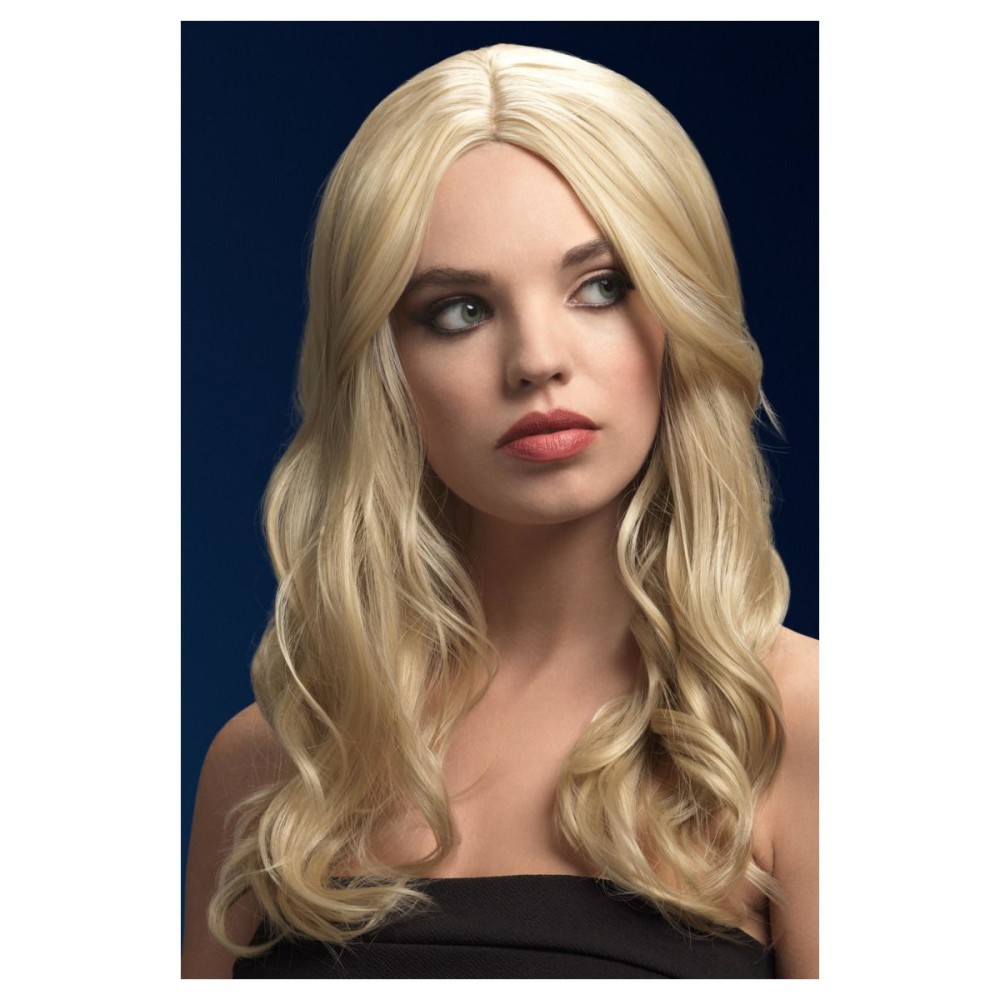 Dark blonde wig (Khloe), waves, long, 66cm