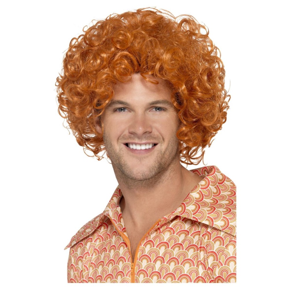 Afro wig, curly, ginger color