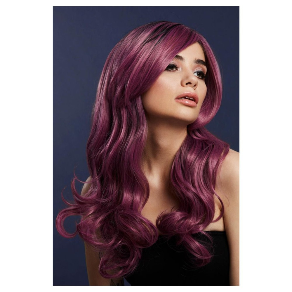 Светло-фиолетовый парик (Хлоя), волны, длинные, 66см