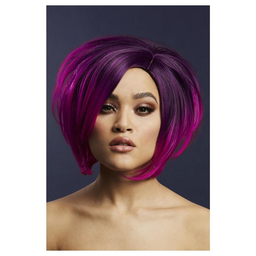 Фиолетовый парик (Саванна), короткий, 30см