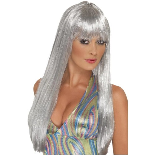 Glitter disco wig