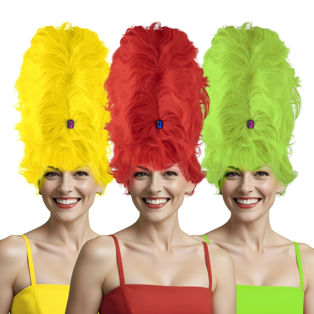 Burlesque wig, 3pcs.