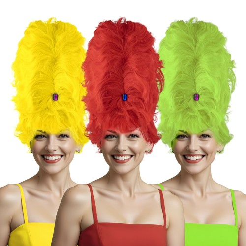 Burlesque wig, 3pcs.