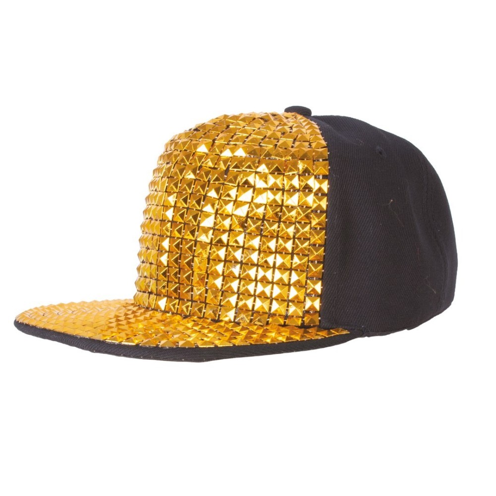 Hip hop cap, gold