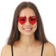 Heart-shaped glasses with devil horns