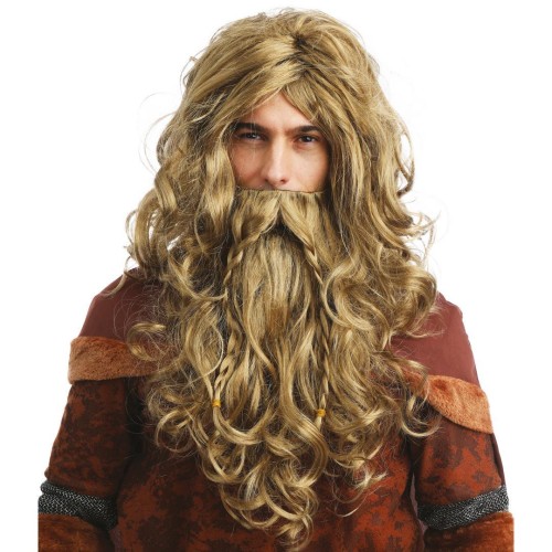 Viking wig and beard