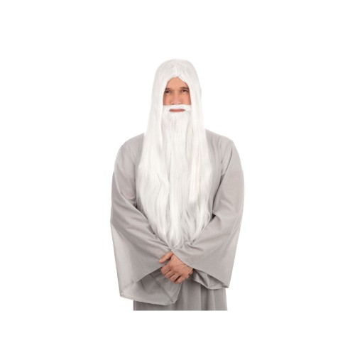 Wizard Wig And Beard Long White