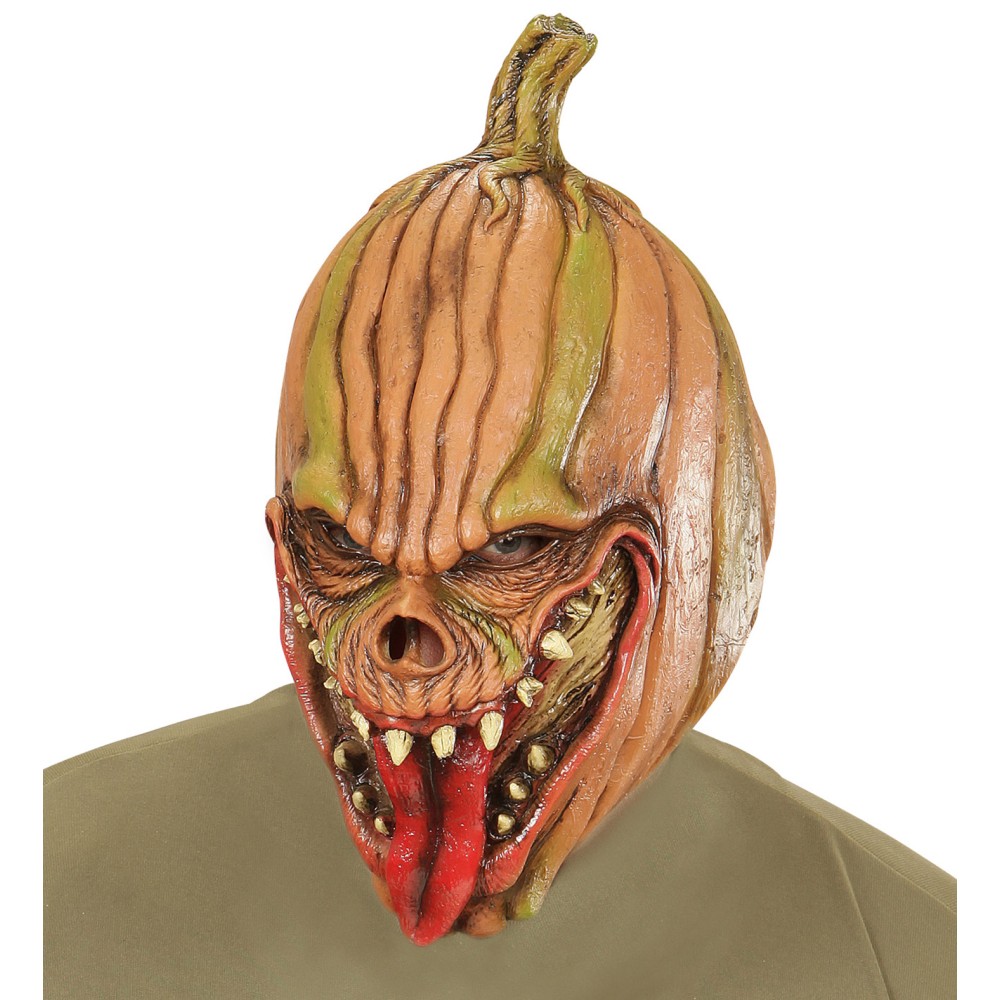 Evil pumpkin, latex mask