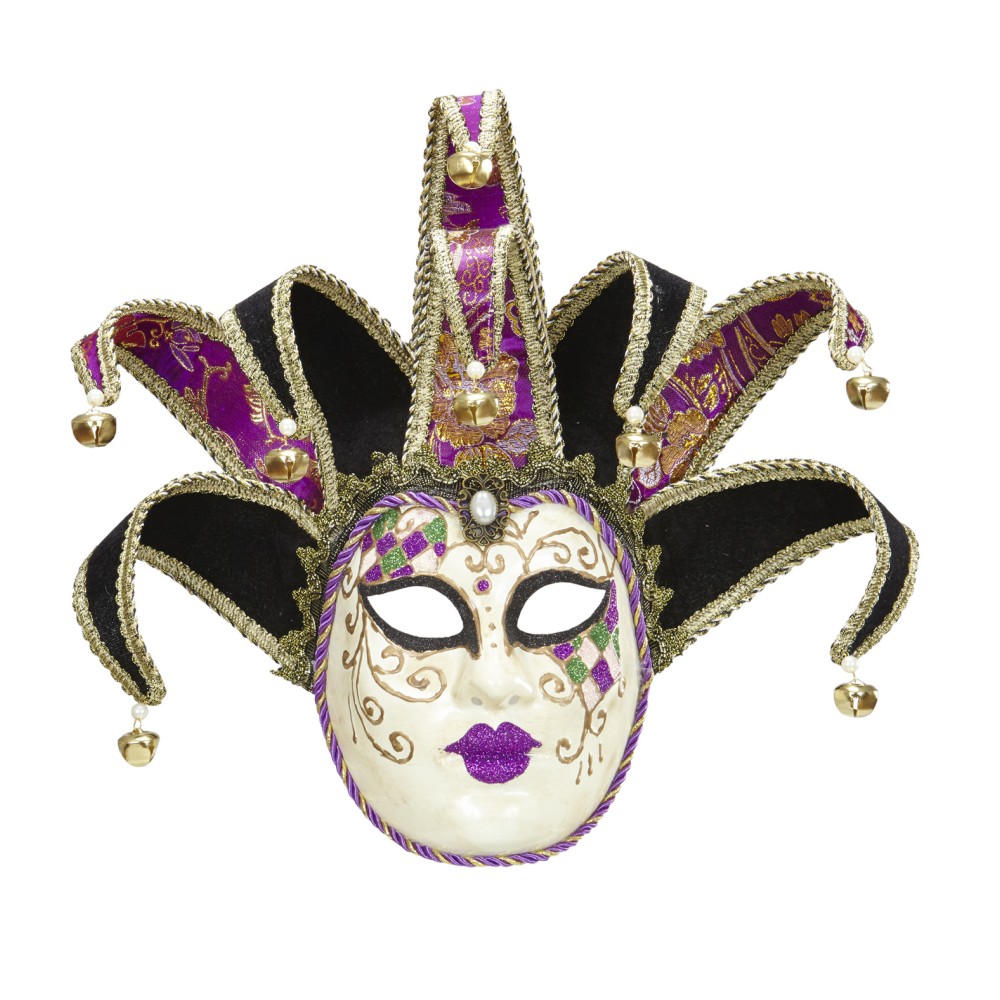 Venetian masquerade mask with bells