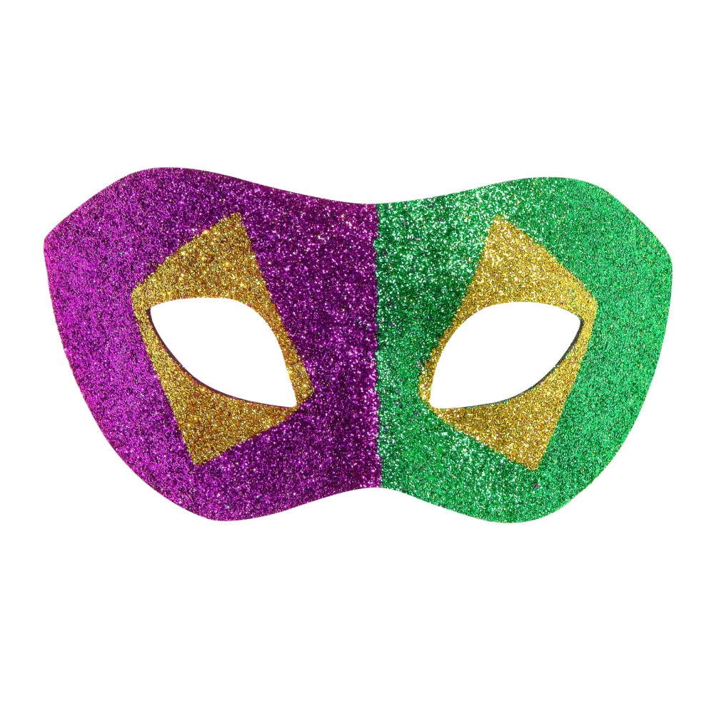 Mardi Gras eye mask, sparkly