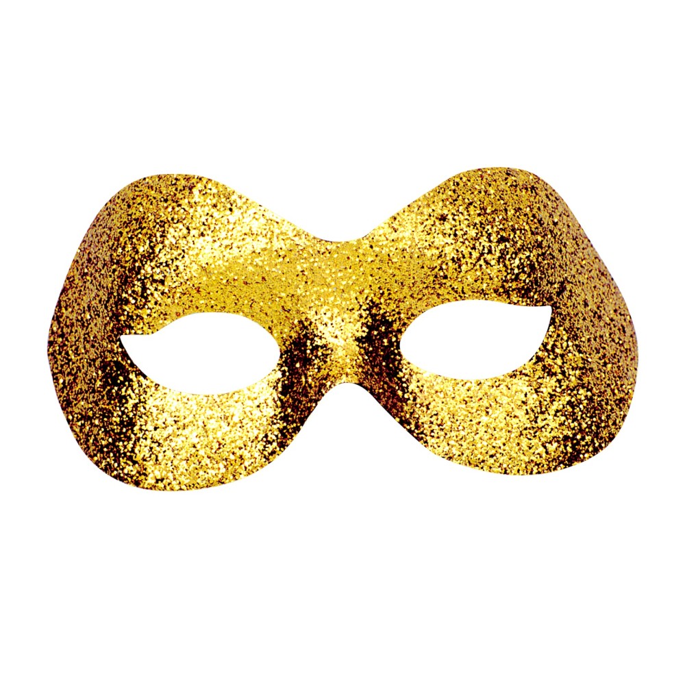 Eye mask, golden, sparkling