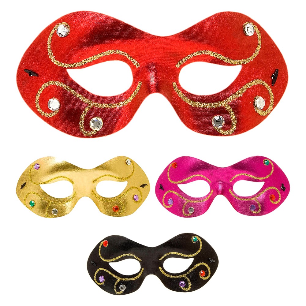 Eye mask with stones, different colors