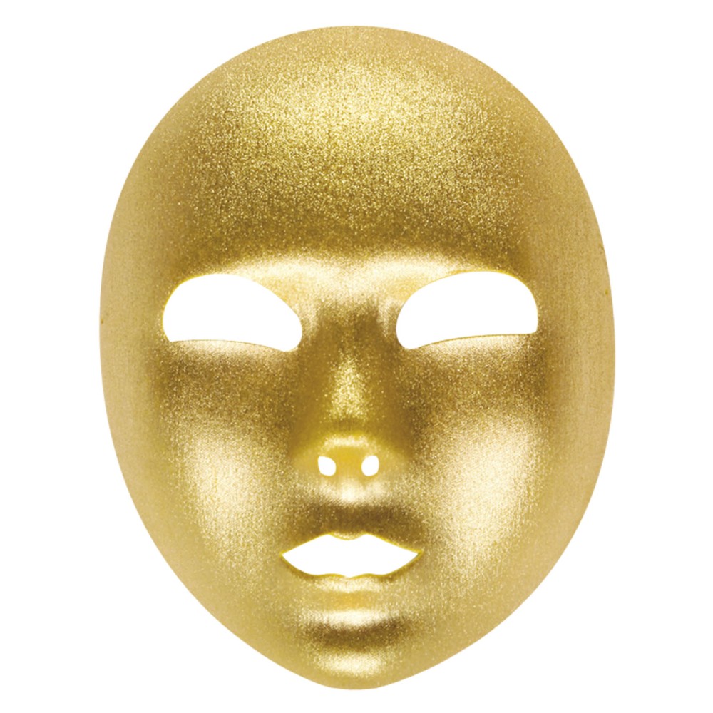 Golden fabric mask