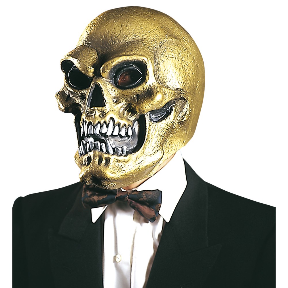 Skull mask, golden