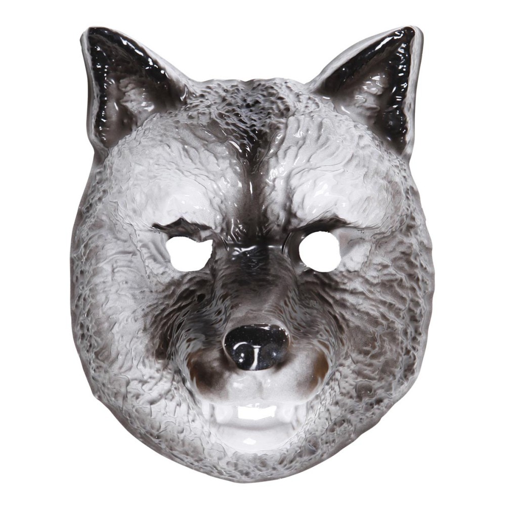 Mask, wolf, plastic