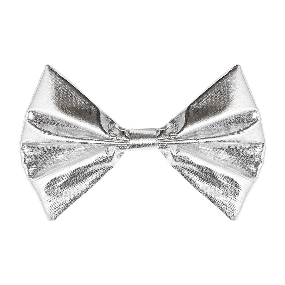 Bow tie, silver-metallic