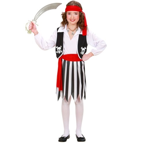 Piraat, kostüüm tüdrukule (128 cm)