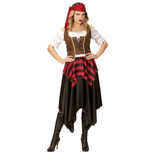 Piraat, kostüüm naistele, M