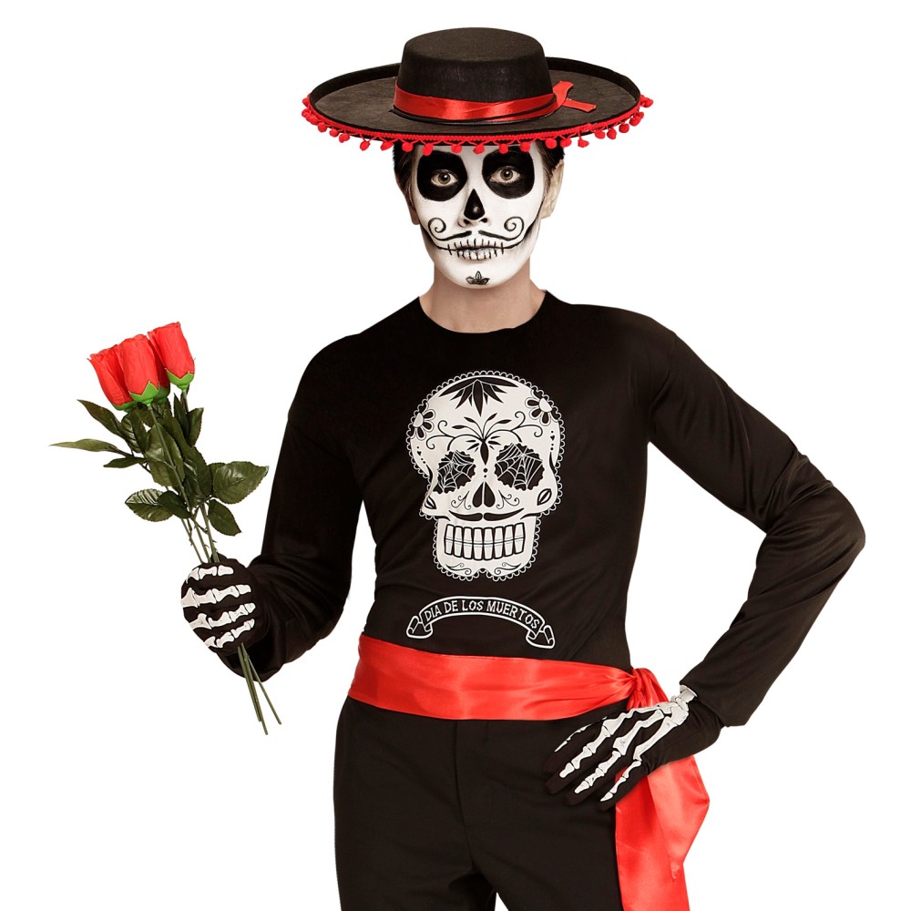 Рубашка, мексиканский день мертвых, для детей (164 см)
