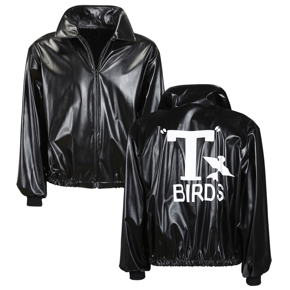 1950s black jacket, M-L
