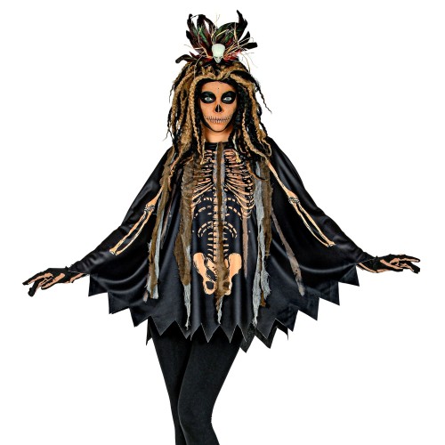 Voodoo priestess, poncho, one size