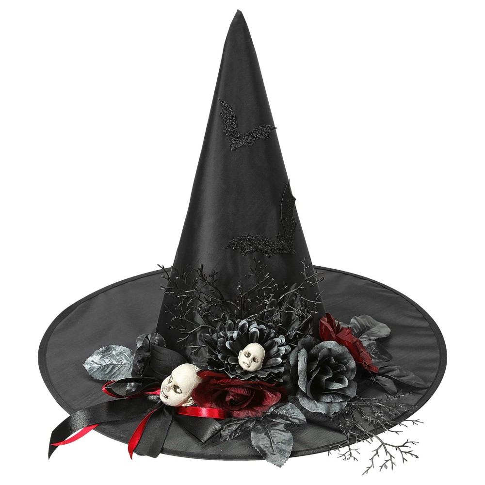 Шляпа-конус ведьмы с различными украшениями
