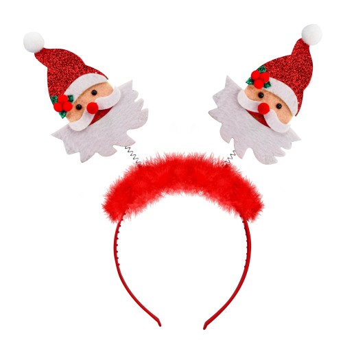 Headband with 2 Santas
